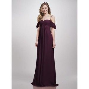 Women's Theia Riley Bridesmaid Dress In Aubergine Size 10
